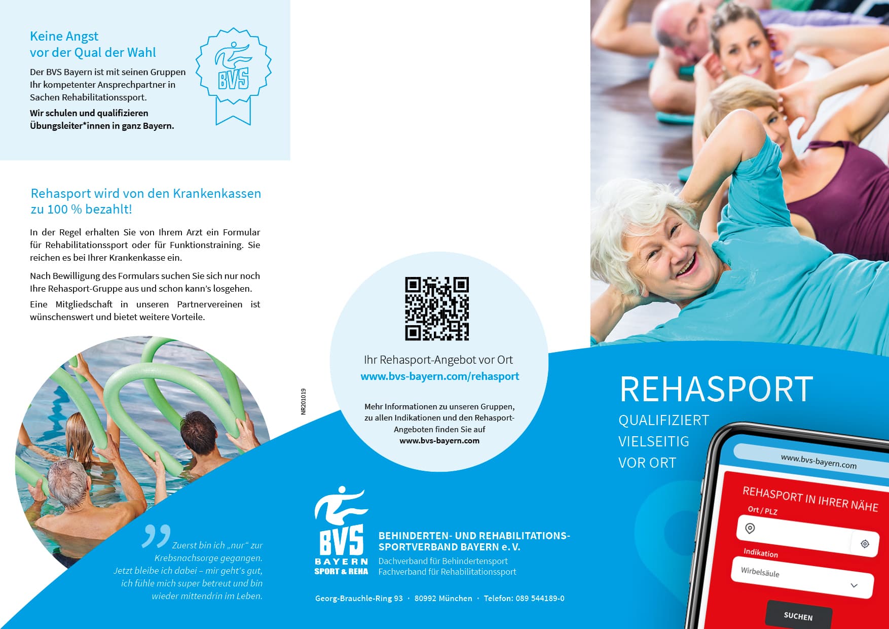 RehaSport Flyer für Anbieter