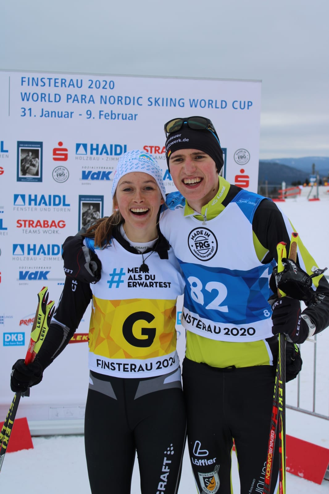 Landestrainerin Melanie Müller mit ihrem Athleten Lennart