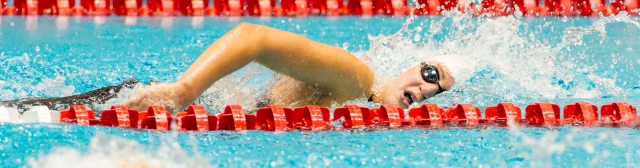 Schwimmerin Elena Krawzow aus Nürnberg in Aktion